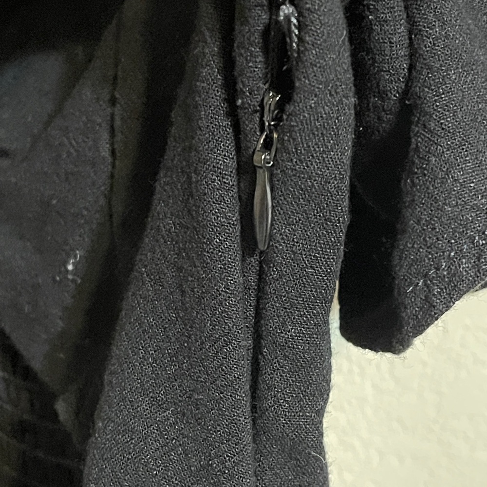 Old Navy Black Midi Dress Fit & Flare Sleeveless Minimal Capsule Pockets Large - Picture 6 of 9